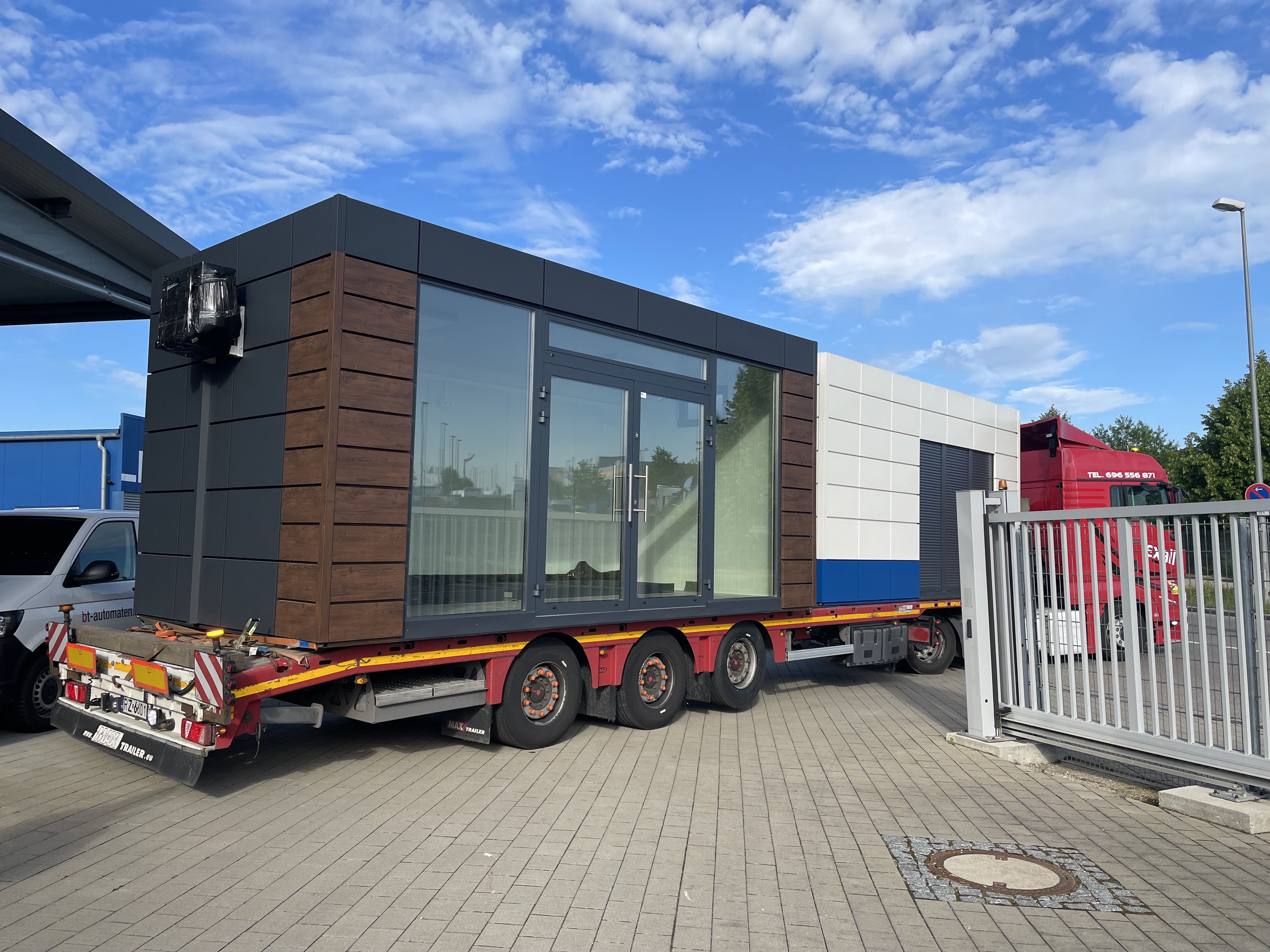 Verkaufscontainer von außen